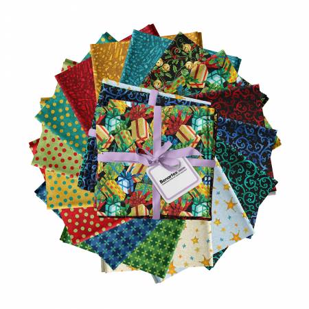 [FQCMSPK] Christmas Spirit, FQ Bundle 16pcs, David Galchutt, Benartex Fabrics