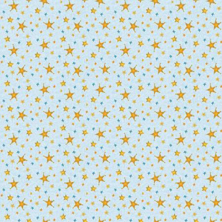 [16278B-05] Star Splendor Light Blue, David Galchutt, Christmas Spirit, Benartex