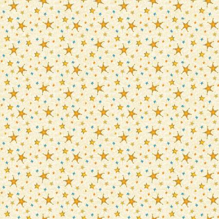[16278B-07] Star Splendor Cream, David Galchutt, Christmas Spirit, Benartex