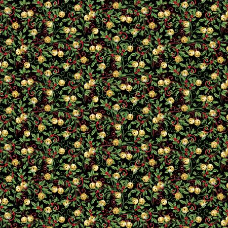 [16281B-12] Swirling Bells, Christmas Spirit, David Galchutt, Benartex