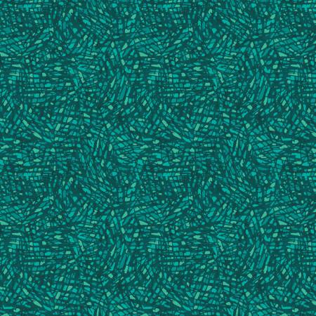 [16183B-84] Turquoise Colour Prism, Christmas Spirit, David Galchutt, Benartex Fabrics