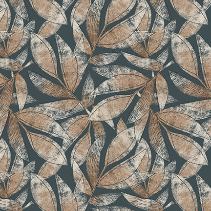 [ZANZIBAR-B-3406-39] Leaves, Danielle Hartgers, Zanzibar, Blank Quilting