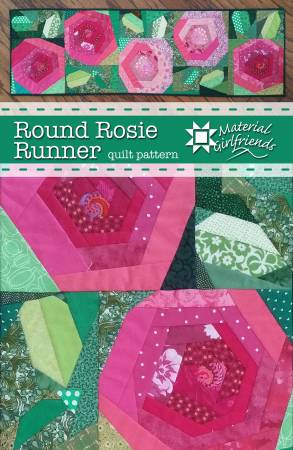 [MG57] Round Rosie Table Runner Quilt Pattern, Material Girlfriends