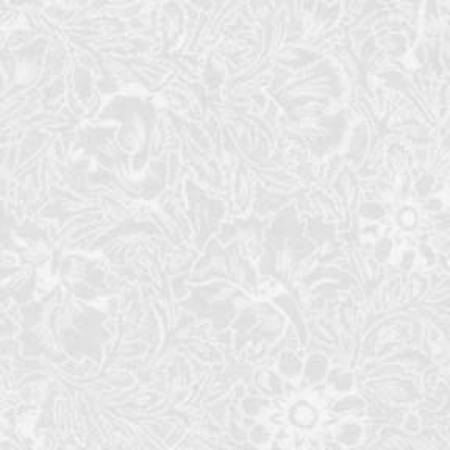 [3101WB09] 108in White on White Floral Quilt Back, Benartex Fabrics