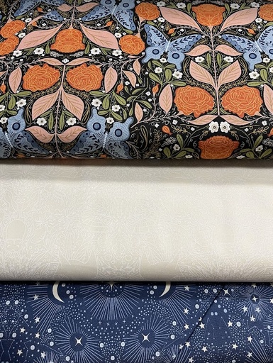 [3Yd-VintageButterfly] 3 Yard Quilt Bundle, Vintage Butterfly (large scale print)