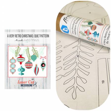 [LCQF896849] Laser-Cut Quilts, A Very Retro Christmas Bundle by Madi Hastings