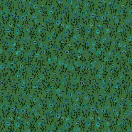 [1707846B] Flowers, Willa Forest, Jazz Age, Mary Fons, Benartex Fabrics